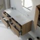 Conjunto de mueble de baño madera maciza palilleria Horizontal Alpes 7 Bruntec detalle 3