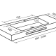 Lavabo encastrado Ibiza Bruntec croquis 3