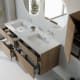Conjunto de mueble de baño madera maciza ranurada Alpes 7 Bruntec detalle 2