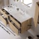Conjunto de mueble de baño madera maciza ranurada Alpes 7 Bruntec croquis 4
