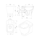 Pack Inodoro + Cisterna empotrada Look Unisan Sanindusa croquis 15