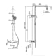 Conjuntos de ducha y baño Round Elite Gme croquis 10