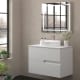 Mueble de baño con encimera piedra compactada mismo color Lia Bruntec colores principal 4