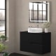 Mueble de baño con encimera piedra compactada mismo color Lia Bruntec colores principal 2