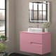 Mueble de baño con encimera piedra compactada mismo color Lia Bruntec colores principal 9