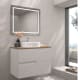 Mueble de baño con encimera de madera Limo Bruntec colores principal 2