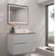 Mueble de baño con encimera de madera Limo Bruntec colores principal 3