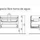 Conjunto mueble de baño Noja Salgar croquis 12