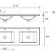 Conjunto mueble de baño Noja Salgar Croquis 13