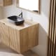 Mueble de baño de madera maciza Alpes 14 Bruntec detalle 2