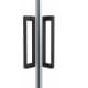 Mampara de ducha Sabik color negro Bruntec detalle 3