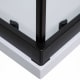 Mampara de ducha Sabik color negro Bruntec detalle 2