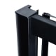 Mampara de ducha Sabik color negro Bruntec detalle 1