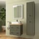 Mueble de baño con encimera de madera Renoir vintage Salgar ambiente 11