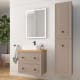 Mueble de baño con encimera de madera Renoir vintage Salgar principal 4