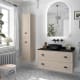 Mueble de baño con encimera de madera Renoir vintage Salgar principal 4