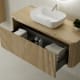 Mueble de baño con encimera de madera maciza Baviera Bruntec detalle 2