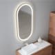 Espejo de baño con luz LED Aris de Bruntec detalle 2