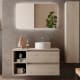Conjunto mueble de baño con lavabo sobre encimera Bequia Salgar principal 4