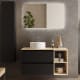 Conjunto mueble de baño con lavabo sobre encimera Bequia Salgar principal 1