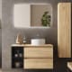 Conjunto mueble de baño con lavabo sobre encimera Bequia Salgar principal 3