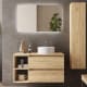 Conjunto mueble de baño con lavabo sobre encimera Bequia Salgar principal 2