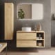 Conjunto mueble de baño con lavabo sobre encimera Bequia Salgar principal 2