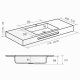 Lavabo encastrado Formas Bruntec croquis 2
