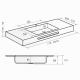 Lavabo encastrado Formas Bruntec croquis 2