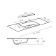 Lavabo encastrado Miami Bruntec croquis 1