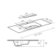 Lavabo encastrado Miami Bruntec croquis 1