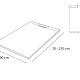 Platos de ducha de resina Square Bruntec croquis 23