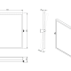 Espejo de baño inclinable ajustable New Wccare PMR de Unisan croquis 1