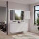 Mueble de baño MDF lacado con encimera de madera Vilma Bruntec principal 0