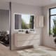 Mueble de baño MDF lacado con encimera de madera Vilma Bruntec principal 1