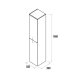 Columna de baño Uniiq Salgar croquis 22