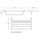 Toallero de baño Architect S+ Cosmic croquis 9