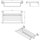Toallero de baño Architect S+ Cosmic croquis 11