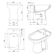Pack inodoro + Bidé Benissa Unisan Sanindusa croquis 5