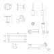 Conjunto de accesorios de baño Architect S+ Cosmic croquis 6
