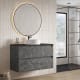 Mueble de baño con encimera Piedra Compactada negra Artemisa Bruntec principal 3
