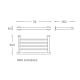 Toallero de baño Architect Cosmic croquis 3