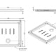 Plato de ducha de cerámica Waterline Unisan Croquis 2