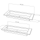 Lavabo de baño encastrado Austin de Art and Bath croquis 2