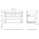 Conjunto mueble de baño Born Salgar croquis 8