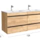 Conjunto mueble de baño Born Salgar detalle 4