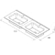 Conjunto mueble de baño Born Salgar croquis 6