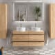 Conjunto mueble de baño con lavabo sobre encimera Born Salgar principal 0