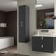 Conjunto mueble de baño con lavabo mineral solid Uniiq Salgar ambiente 4