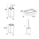 Conjunto de accesorios de baño Natura Manillons Torrent croquis 5